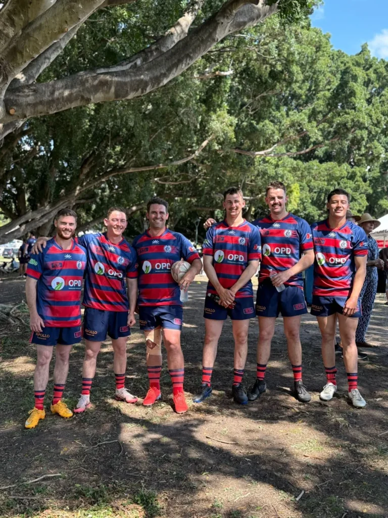 team APU Excavations at the Corporate Rugby 10's Supporting Youngcare